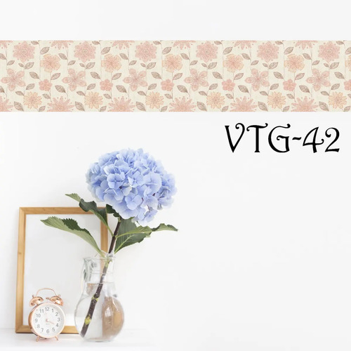 Cenefas Decorativas Adhesivas Vintage Retro 10 Mts X 10cm | Envío gratis