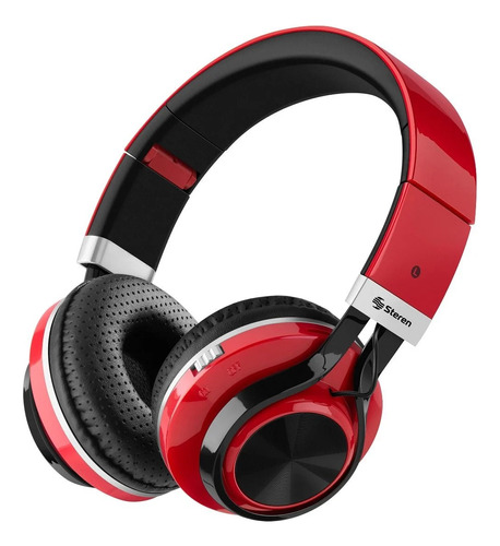 Audífonos Bluetooth Xtreme Con Reproductor Mp3 Aud-7600-rojo