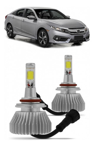 2 Lampada Super Led Milha New Civic 2017 A 2020 6000k H11