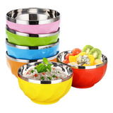 Bowl Set X 6 Unidades  Acero Inoxidable 