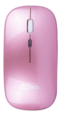 Mouse Óptico Bluetooth Recarregável - Silencioso Slim Led