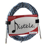 Cable Distele 6m Para Guitarra O Bajo Forrado En Tela