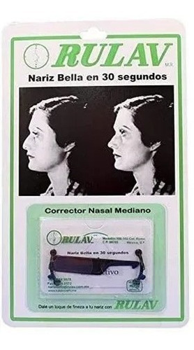 Rulav Corrector Nasal, Respingador De Nariz 1pz. Mediano