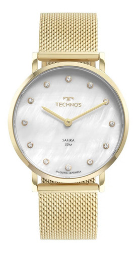 Relógio Technos Feminino Slim Dourado 2025ltu/1b