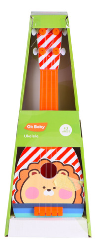 Ukulele  Musical Ok Baby Con Luces Y Sonidos +3m