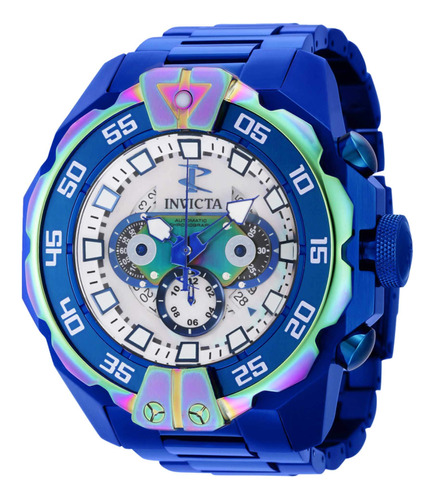 Invicta 40196 Reserve Chrono Con Estuche Iridiscente Y Azul