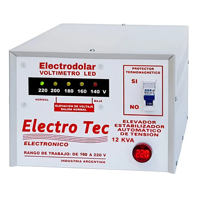 Elevador Estabilizador Automático De Tensión 12 Kva (r 160v) | MercadoLibre