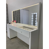 Escrivaninha Camarim 1m70 Com Led  Espelho G + Frete Grátis