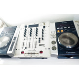 Kit Cdj-200 Pioneer Par + Mixer Behringer Dx626 - Deck Dj