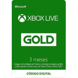 Xbox Live Gold 3 Meses [ Codigo Digital México ]