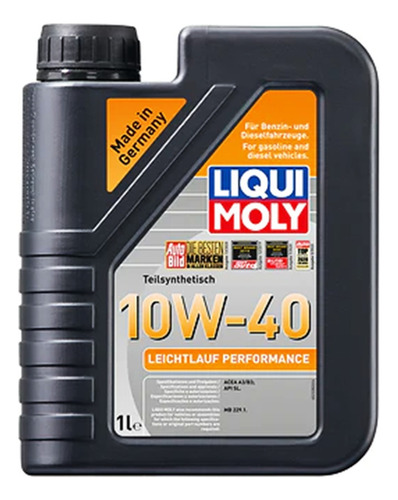 Aceite Sintetico 10w40 Motor A Gasolina Liqui Moly 1 Litro