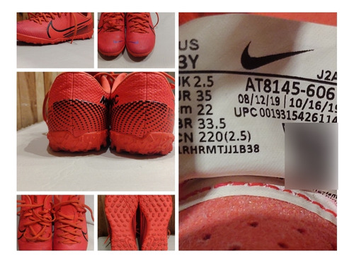 Botines Nike Mercurial Talle 35 Solo Dos Veces Usados