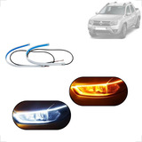 Kit Fitas Led Drl Farol + Seta 12v 60cm Duster Oroch 2013