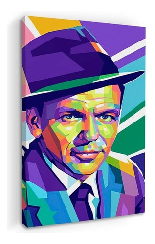 Cuadros Popart Tipo Oleo En Canvas Artistíco Color Frank-sinatra2