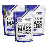 Combo 3x Hipercalórico Anabolic Mass 28500 - 3kg - Total 9kg