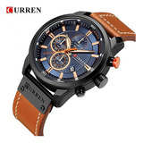 Reloj Curren 8291bkbl Marrón Hombre