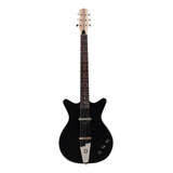 Guitarra Convertible Acustica - Electrica Danelectro Convblk Color Negro