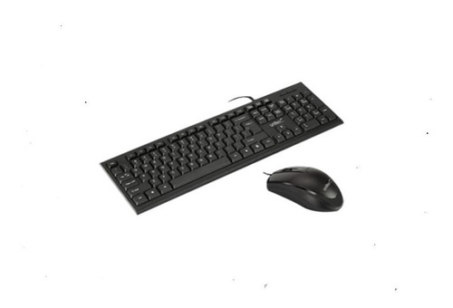 Combo Teclado Y Mouse Unitec Alambrico Para Pc Usb Negro