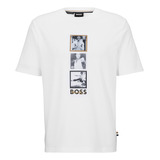Camiseta Boss X Bruce Lee Com Estampa Especial