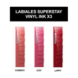 Kit Labiales Maybelline Vinyl Ink X 3 - Cheeky, Coy, Lippy