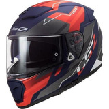      Casco Cerrado Ls2 Breaker Beta Xl Roj/azl/mate