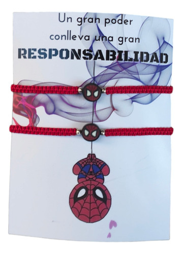 Pulseras Spiderman Hombre Araña Peter Parker Pareja Y Amigos