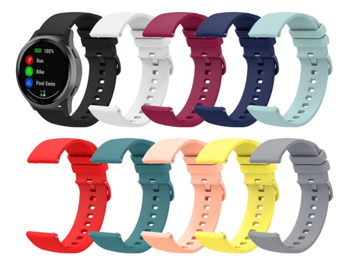 Silicone Watch Band For Garmin Vivomove Style