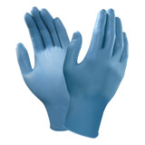 Guantes Desechables Nitrilo Azul 100 Un. Proteccion  S/polvo