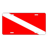 Rogue River Tactical Diver Down Flag License Plate Novelty A