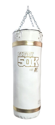Saco De Boxeo Fifty 50k White Gold Costal De Box Muay Thai 