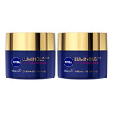 Combo X2 Nivea Crema Antimanchas De Noche Luminous630 50 Ml