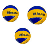 Pelota Voley Cuero Sintético Tricolor Entrenamiento X3 