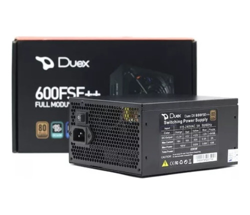 Fonte Duex 600fse++, 600w, 80 Plus Bronze Full Modular C/pfc