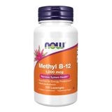 Vitamina Methyl B12 1000mcg 100 Pastilhas Now Foods Importad