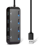 Divisor Usb Hub 4 Por Por Puertos 3 0 Powered Multuport...