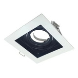 Aplique Embutir Blanco P/ 1 Luz Dicroica Macroled Aed-x1-mb