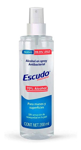 Alcohol En Spray Escudo Antibacterial 200ml