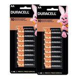 Kit 2 Blister Pilha Duracell Alcalina Pequena Aa 32 Unidades