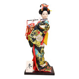 Muñeca Con Kimono De Geisha Japonesa, Figura Asiática De