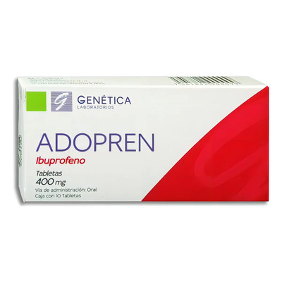 Adopren Tableta 400 Mg, 10 Tabletas | MercadoLibre