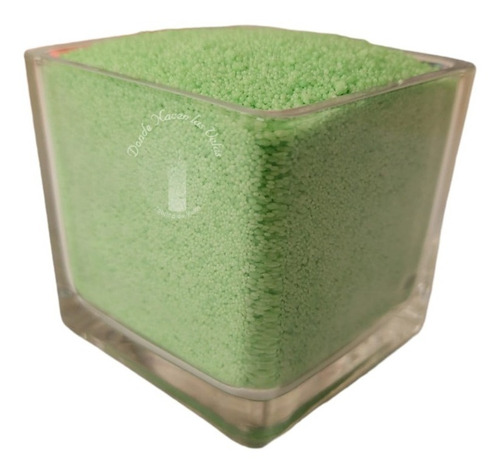 Parafina Solida, Verde (granulada) 1 Kilo