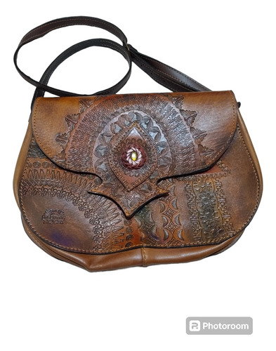 Cartera Morral De Cuero Artesanal 