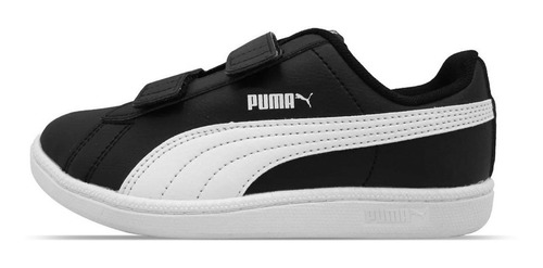 Tenis Original Puma Up V Niños Negro Blanco 373602-01