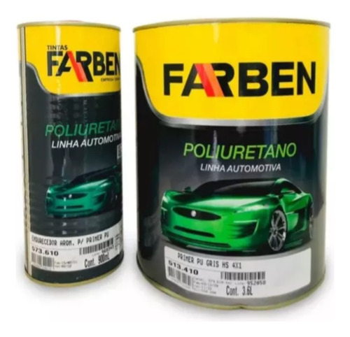 3.6 Lt Primer Automotriz Farben 5:1 + Cata 