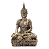 Buda Na Base Meditando Hindu Deus Riqueza Prosperidade 15 Cm