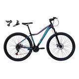 Bicicleta Aro 29 Alumínio 24v Feminina Câmbios Shimano Mtb