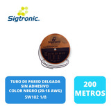 200 Metros Termofit Negro De 1/8 Pulgada / Sigtronic