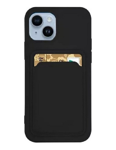 Capa Case Macia Silicone Porta Cartão Para iPhone 13 Mini