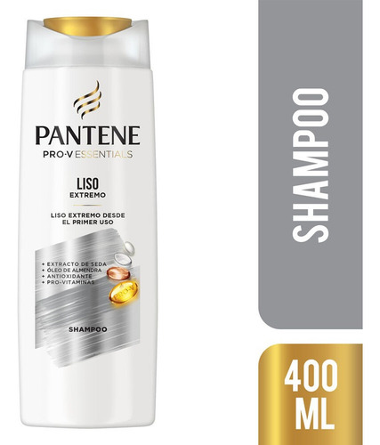 Shampoo Pro-v Essencials Variedad Fragancias Pantene 400ml Formula Liso Extremo