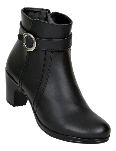 Botin Vitalia Mujer Negro Tipo Napa 2154